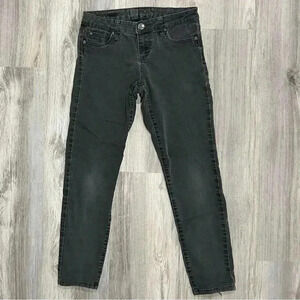 KUT From The Kloth Diana Skinny Mid Rise Jeans Dark Wash Black Denim Size 4